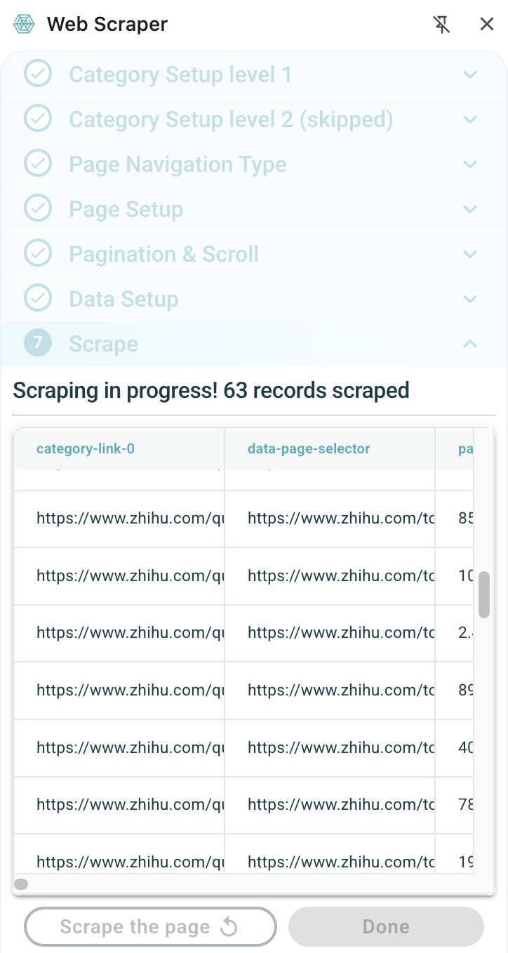 Web Scraping Process